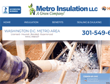 Tablet Screenshot of metroinsulationllc.com